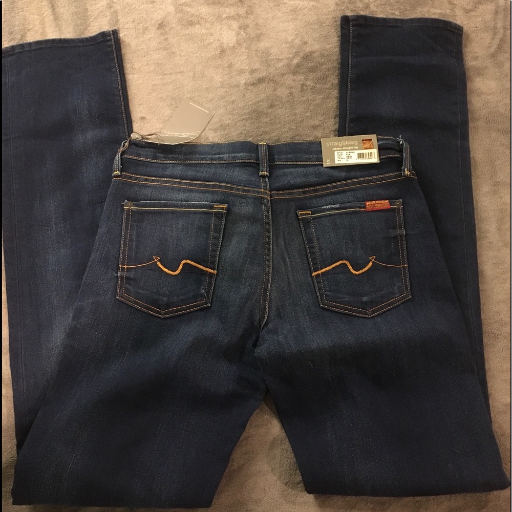 New 7 for all mankind straight jeans size 30